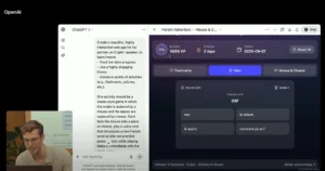 OpenAI demoed GPT-5 creating a French-learning app with flashcards and quizzes in seconds. It’s perfect for rapid prototyping and creative tasks.