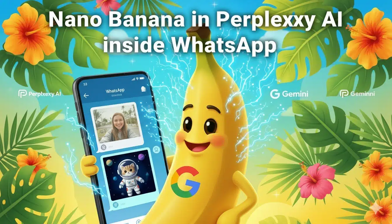 How I Use Nano Banana in Perplexity AI Inside WhatsAp